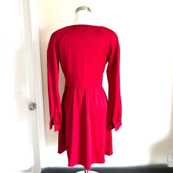 Michael Michael Kors Red Long-Sleeve Dress – Size Small - Picture 3 of 5